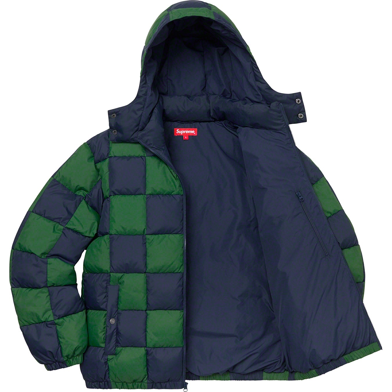 Checkerboard Puffy Jacket view 4